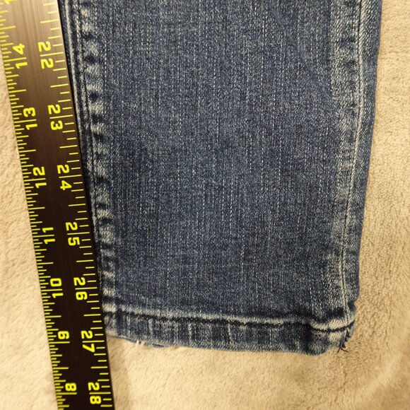 Vervet Jeans Los Angeles Distressed Skinny Jeans Women’s Size 29 Dark Wash Blue - Picture 4 of 11